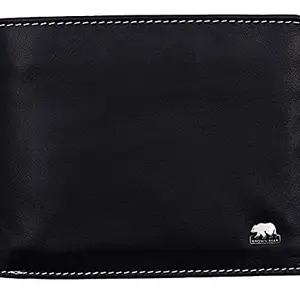 BROWN BEAR Wallets for Man, Wallet for Men Stylish Pure Nappa Leather Branded, Certified RFID Blocking Slim Purse for Gents with Eight Card Pockets