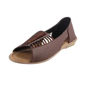 Walkway by Metro Brands Women's Brown Fashion Sandals-4 UK (37 EU) (31-7176)