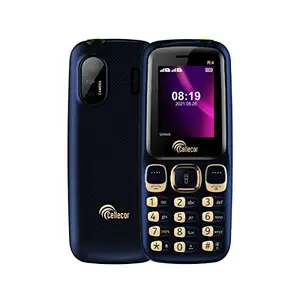 CELLECOR R4 Dual Sim Feature Phone 1000 mAH Battery with Torch Light, Wireless FM and Rear Camera (1.8" Display) price in India.