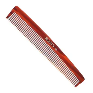 ROOTS Comb | Fine Teeth For Styling & Detangling | Smooth & Round Teeth prevent Hair & Scalp damage | For Women with Straight, Long, Silky, Wavy Hair | Wet & Dry use | Length - 6.4 Inch | Model No - 9B