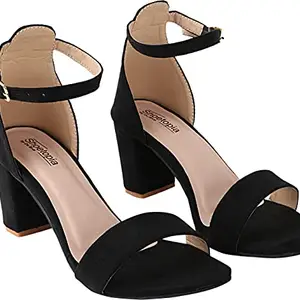 Shoetopia Shoetopia Womens/Girls Black Block Heels
