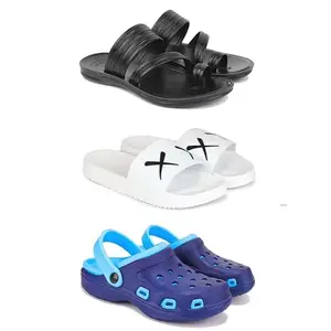 Men's Sandals | Lightweight Wear| Stylish & Easy to Wear For Men's PCV-SAN-(COMBO-3)-3152-3029-3019-8