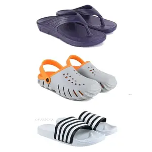 DRACKFOOT Men's Sandals | Lightweight Wear| Stylish & Easy to Wear For Men'S GR-SAN-(3-COMBO)-3153-3150-3026-7