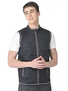 Crimsoune Club Men Navy Blue Light-Padding Gilet (XL)