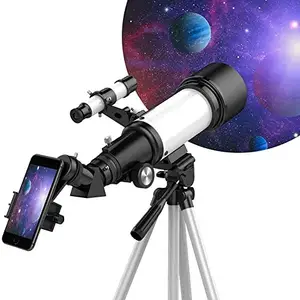 Deoxys Deoxys F30070M Refractive Astronomical Telescope 2X Barlow Lens,HD Monocular Space Outdoor Travel Spotting Telescope Photography 150X, Tripod Viewfinder, Suitable for Children Adult Beginners