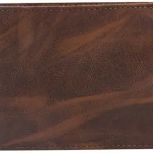 Classic World Men & Women Casual Brown Artificial Leather Wallet (5 Card Slots)