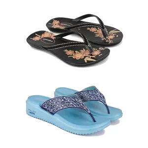 Stylish Heeled Sandals for Women/Comfortable & Lightweight, Daily Wear S_(Combo 2)-O20-1888-7-EURO-38