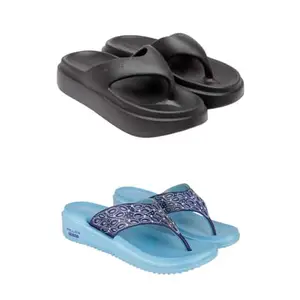 SPORTER Extra Soft Classic Casual wear with Ultra Soft Flexibility Technology Heels for Women's/Girl's(6109+1888) Multicolor