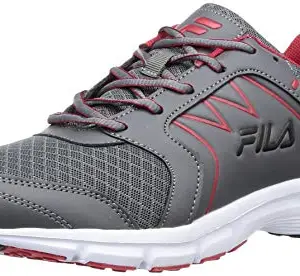 Fila Men's Transition Gry/CHN Rd/Blk Running Shoes - 9 UK (43 EU) (10 US) (11008053)