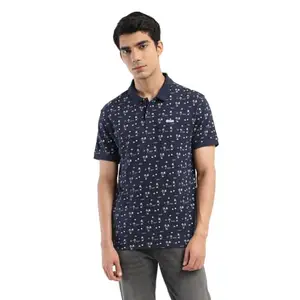 Levi's Cotton Men's Regular Fit T-Shirt (A1383-0106_Blue, Small