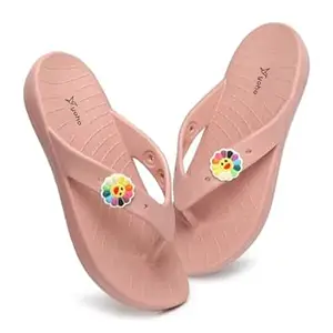 YOHO Women Slippers Drizzle Nova, Soft and Lightweight Flipflop Footwear for Woman with Charms, Home Wear Bathroom Chappal for ladies