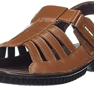 Red Chief Men's Brown Leather Sandal (RC7018 003),10 UK