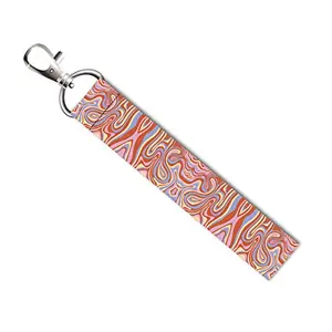 ISEE 360® Color Abstract Lanyard Tag with Swivel Lobster for Gift Luggage Bags Backpack Laptop Bags L X H 5 X 0.8 INCH