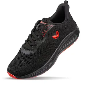WALKAROO Gents Black Sports Shoe (WS9090) 9 UK