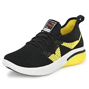 Klepe Mens F28 Black Yellow Running Shoes - 10 UK (FKT/F28)