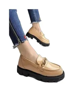 FF World Golden Loafers with Chain ? Smart Fashion for Women by Fashion World | Style 16 | IND - 7 FFW_1996 SWFWS_1600