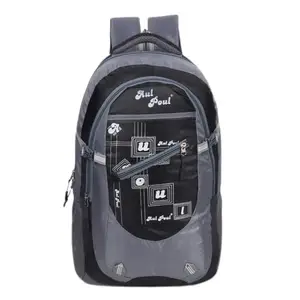 35 L Casual Waterproof Laptop Bag/backpack For Men Women Boys Girls/office School College Teens & Students (Black Grey)