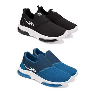 DRACKFOOT Men's Sports Shoes Collection Gym,Running,Men's Sports Shoes for Every Sport GRT-(Combo-2)-1076-1077-6 Multicolor