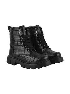 Stylestry Stylish Black Boots For Women/BT-612/Black/UK8