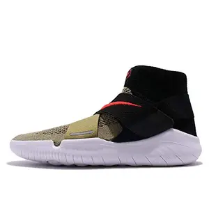 Nike Men Free RN Motion FK 2018 Running Shoes, Green, 7 US, Neutral Olive/Bright Crimson (942840-200)
