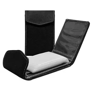 MATSS Black Artificial Leather Wallet||ATM Card Case||Card Holder for Men and Women