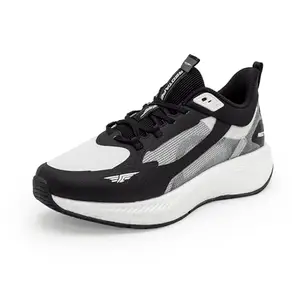 Red Tape ETPU Athleisure Sports Shoes for Men | Soft Cushioned Insole, Slip-Resistance, Dynamic Feet Support, Arch Support, Superior Bounce, Enhanced Comfort & Impact Mitigation Black/White