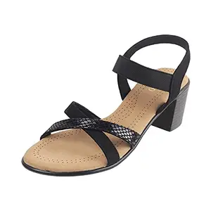 Metro Womens Synthetic Black Sandals (Size (7 UK (40 EU))