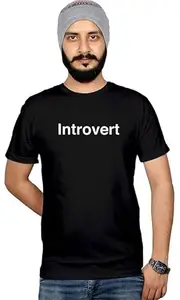 Workshop Graphic Printed T-Shirt for Men & Women | Quirky T-Shirt I am Thinker Not a Talker | Introvert tees Black