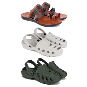 Men's Sandals | Lightweight Wear| Stylish & Easy to Wear For Men's PCV-SAN-(3-COMBO)-3151-3135-3137-6