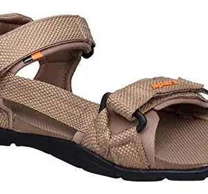 Sparx Men SS-474 Camel Fluorescent Orange Floater Sandals (SS0474G_CLFO_0009)