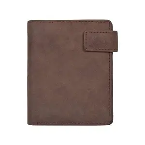 Leatherman Fashion LMN Genuine Leather Brown Color Unisex Wallet(7 Card Slots)