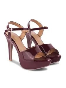 FROH FEET Women Stylish Pencil White Heel Sandal Trendy Party & daily/wear for Womens and Girls