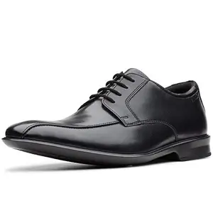 Clarks Black Coloured Mens Derby Shoe (Size: 9.5)-26149596_Black