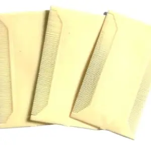 KGr Splash Slim Lice and Dust Cleaning Narrow Comb (Men and Women) with Fine Tooth (White) - Pack of 3