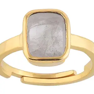 LMDLACHAMA 10.00 Carat AA++ Quality Certified Adjaistaible Gold Ring Unheated Untreated Natural White Sapphire Pukhraj Loose Gemstone