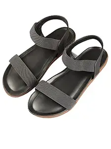 WalkTrendy Womens Synthetic Grey Sandals - 3 Uk (Wtwf96_Grey_36)