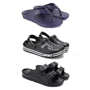 DRACKFOOT Men's Sandals | Lightweight Wear| Stylish & Easy to Wear For Men'S GR-SAN-(3-COMBO)-3153-3014-3115-7