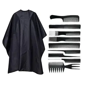 Baal Professional Hair Cutting Sheet with Hair Styling Comb Set For Saloon and Home Use