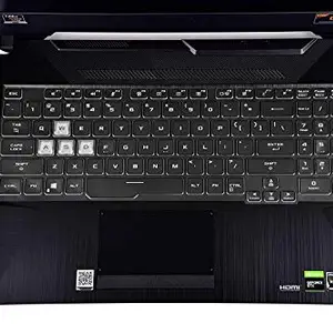 Laprite TPU Keyboard Cover Protector Skin Compatible with ASUS TUF Gaming A15 TUF506IV TUF506IU, Gaming A17 TUF706IU Gaming Laptop (Transparent)