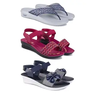 Women's Comfortable Sandal,Casual Lightweight Sandal for Everyday Wear | TBS-(3-COMBO)-1887-1934-1972-5-EURO-36