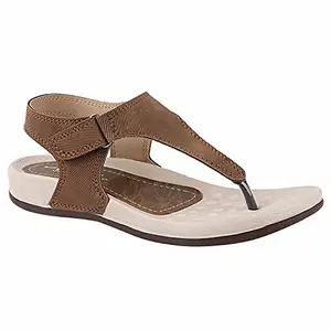 WELCOME Women's Extra Soft Slippers/Sandals with Cushion FootBed for Adult | Comfortable & Light Weight| Stylish & Anti-Skid| Waterproof & Everyday Flip Flops for Ladies/Girls, W-LC-11-TAN_7