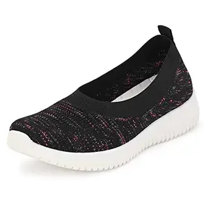 Flavia Women's Running Black Shoes-6 UK (38 EU) (7 US) (ST1901)