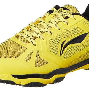 Li-Ning Ranger Lite Z1 Non-Marking Cushion Badminton Shoe(Yellow/Black, UK 12)