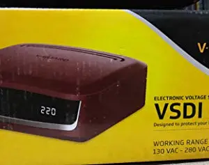 V-Guard VSDI 50 Digital Volt. Stab. for Refrigerator (165L to 300L, Red, Cherry)