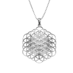 GIVA 925 Silver Oxidised Silver Mesh Pendant with Box Chain| Necklace to Gift Women & Girls | With Certificate of Authenticity and 925 Stamp | 6 Months Warranty