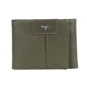 Baggit Men's 3 Fold Wallet - Small (Green)