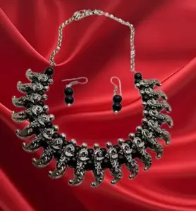 Bhagwati jewels art | oxidized Necklace for women 8069