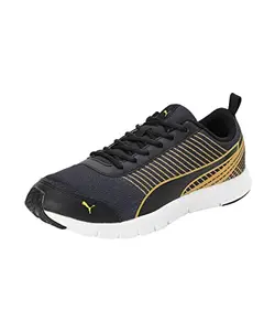 Puma Mens Spectrum Black-Spectra Yellow Running Shoe - 8 UK (37116105)