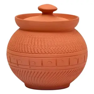 KSI Handmade Terracotta Clay Multipurpose Sugar Pot for Serving Sugar Tea Coffee 300 ML price in India.
