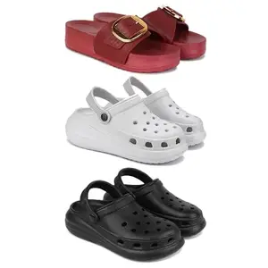 sandal for Women's,slip-ons,quality casaul sandals for Women's GRP-SAN-(3-COMBO)-1996-OO5-O23-6-EURO-37